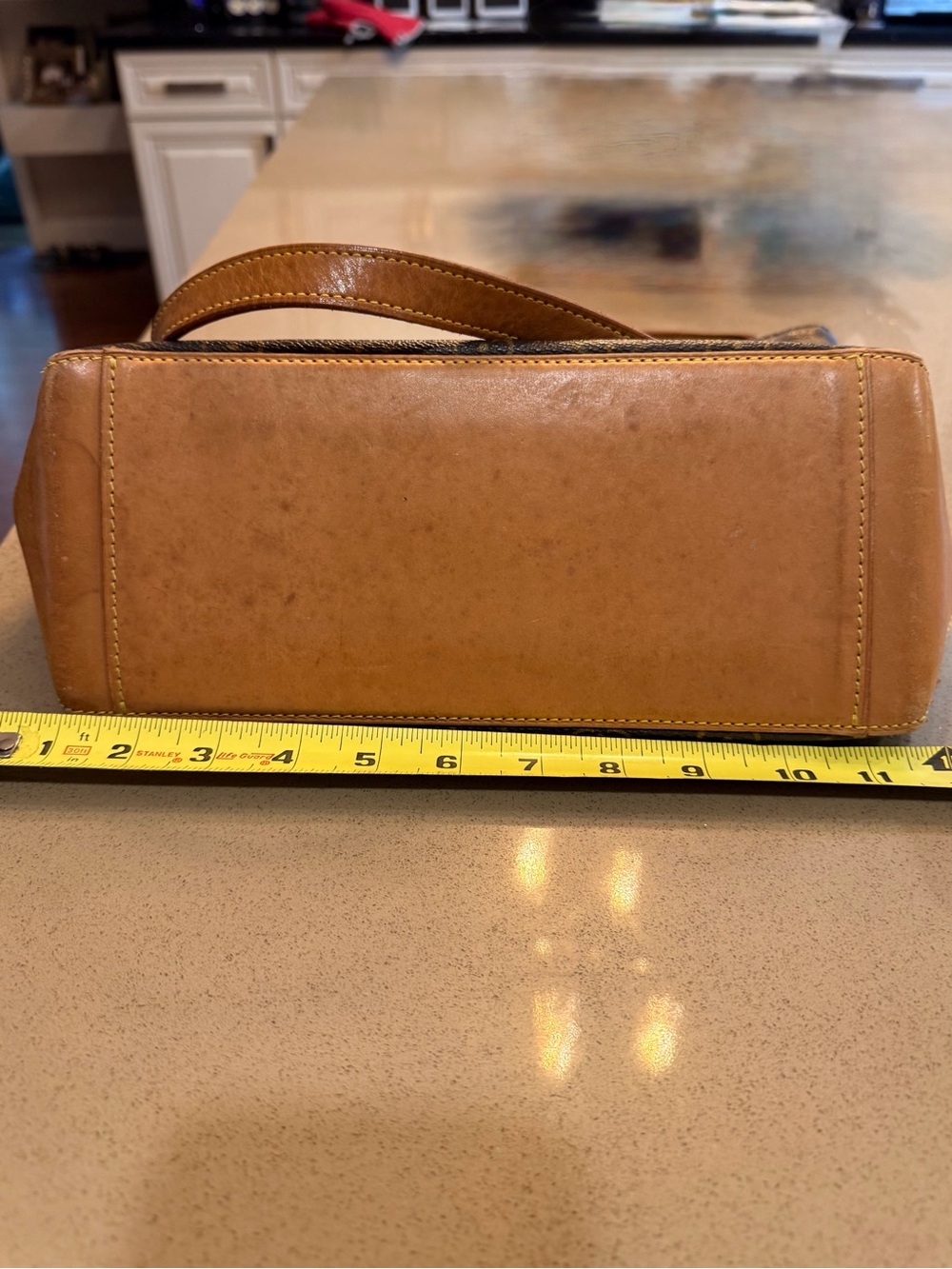 Canvas monogram Cabas Piano Shoulder Bag - Picture 7 of 14